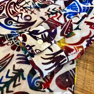 ツイタチ【TUITACI】VELVET KOKOPELLI L/S SHIRTS(White)