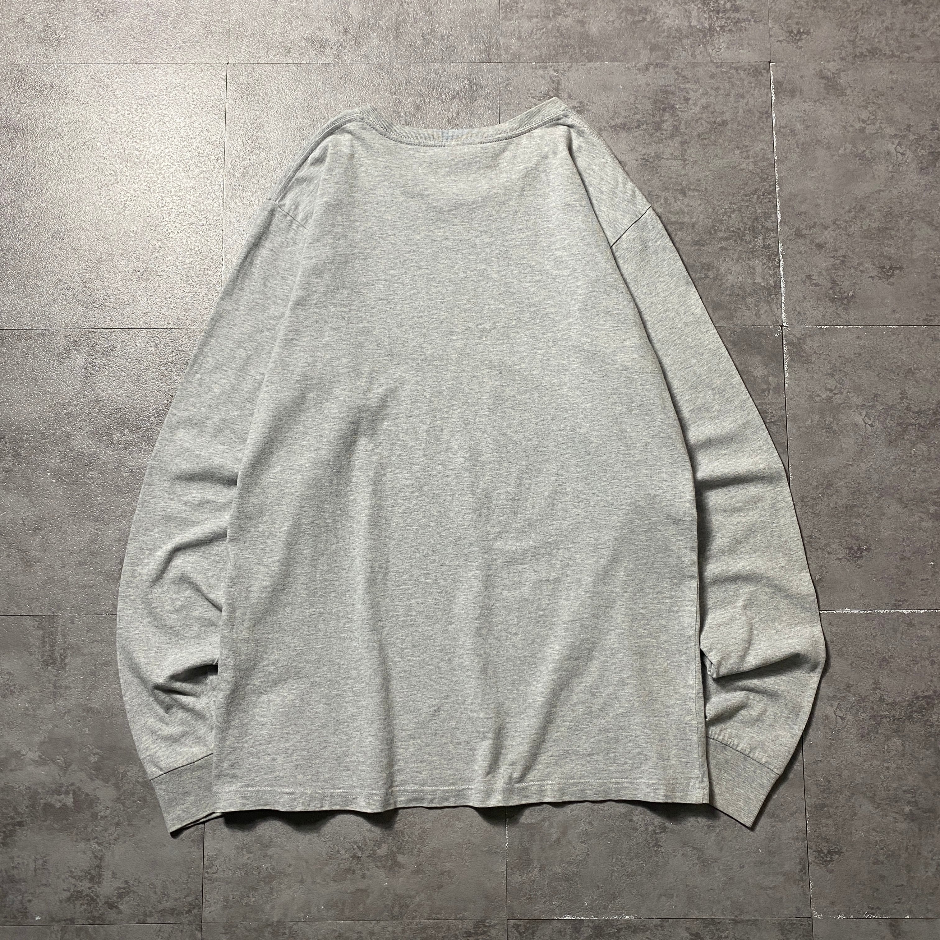 stussy ステューシー ストックロゴ×SSリンク プリント グレー Tシャツ
