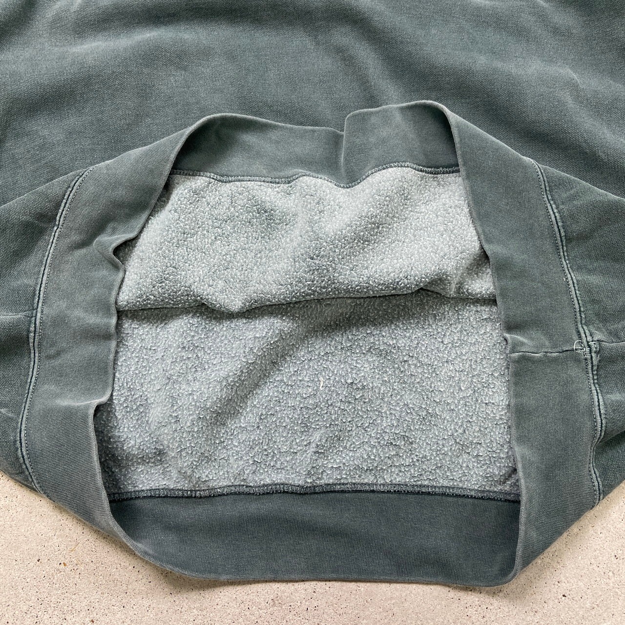 00年代 COMFORT COLORS ガーメントダイ スウェットシャツ メッセージ 