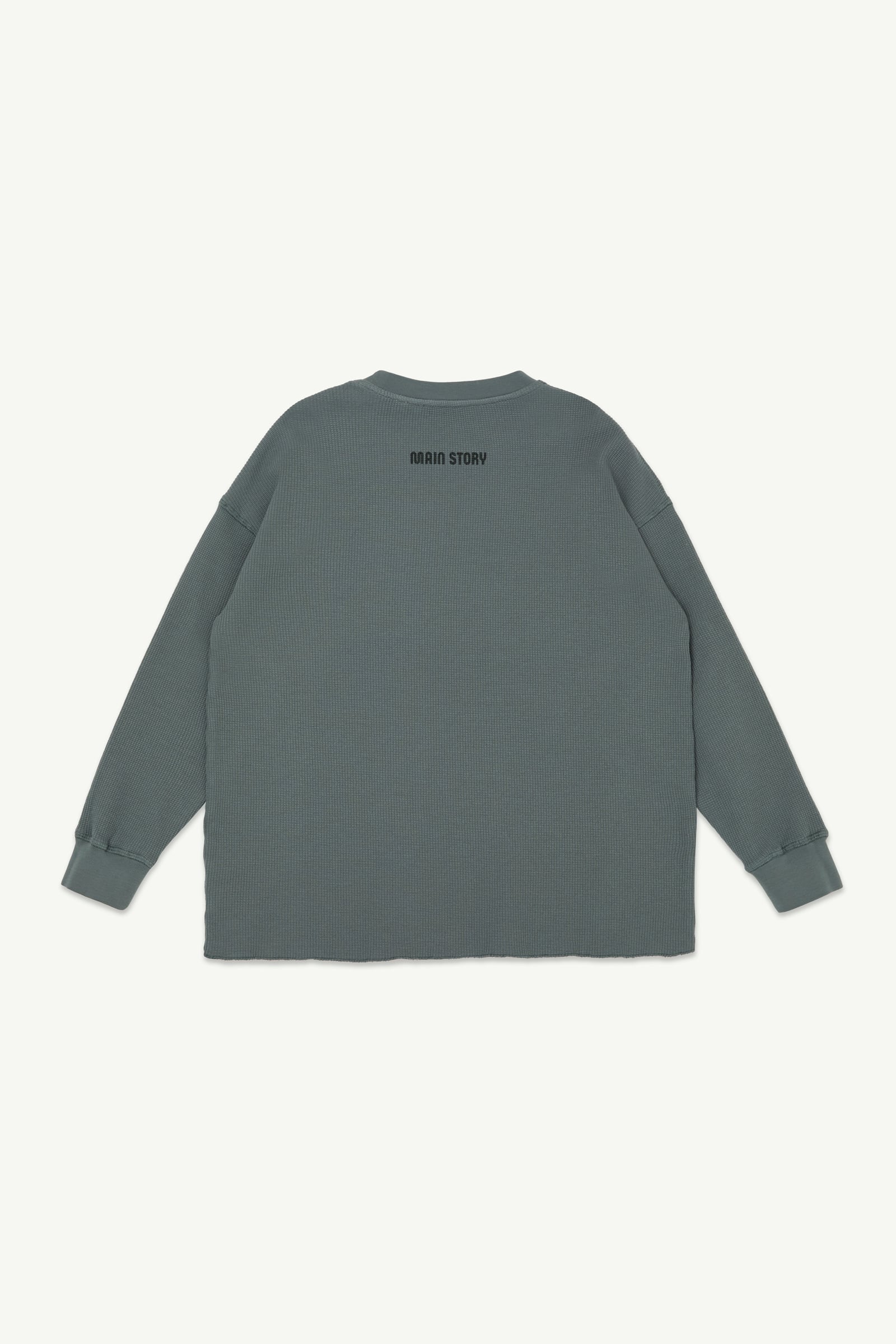 main story Tシャツ 6y main story Waffle Tee - Pewter | RESONASON