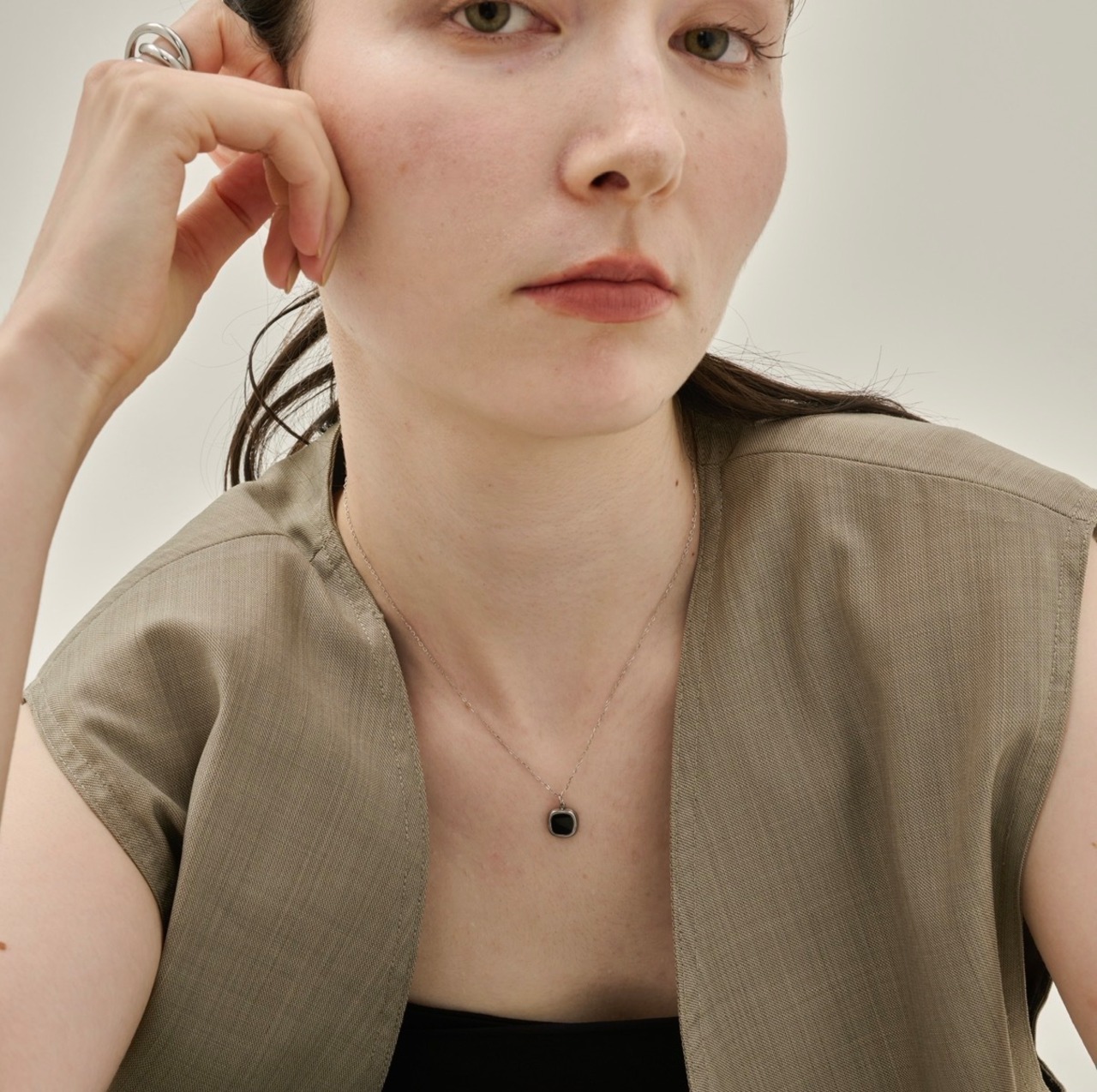 11/14(金)21時新作発売*stainless black necklace