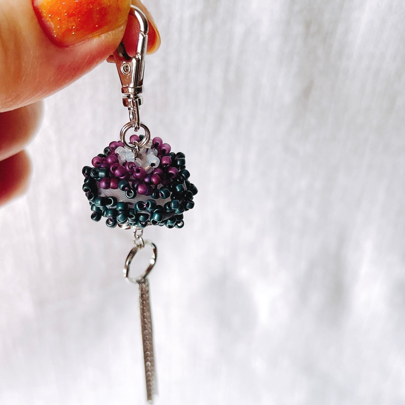 ビーズクラゲの刺繍キーホルダーが作れるセット | Beads☆Beans ビーズクラゲの刺繍キーホルダーが作れるセット | Beads☆Beans