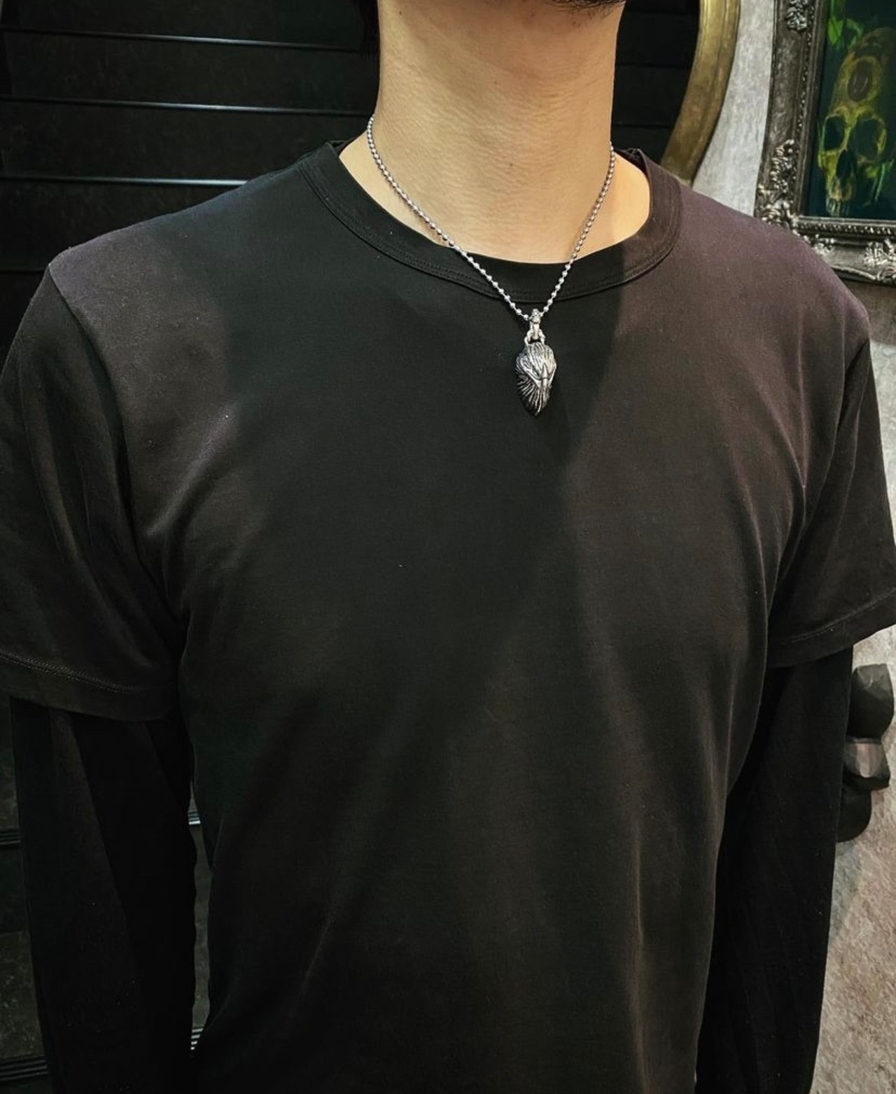 EAGLE BALL CHAIN NECKLACE / イーグル ボールチェーンネックレス