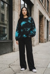 【3着限定販売】ブリーチタイダイスウェットトレーナー 深海美