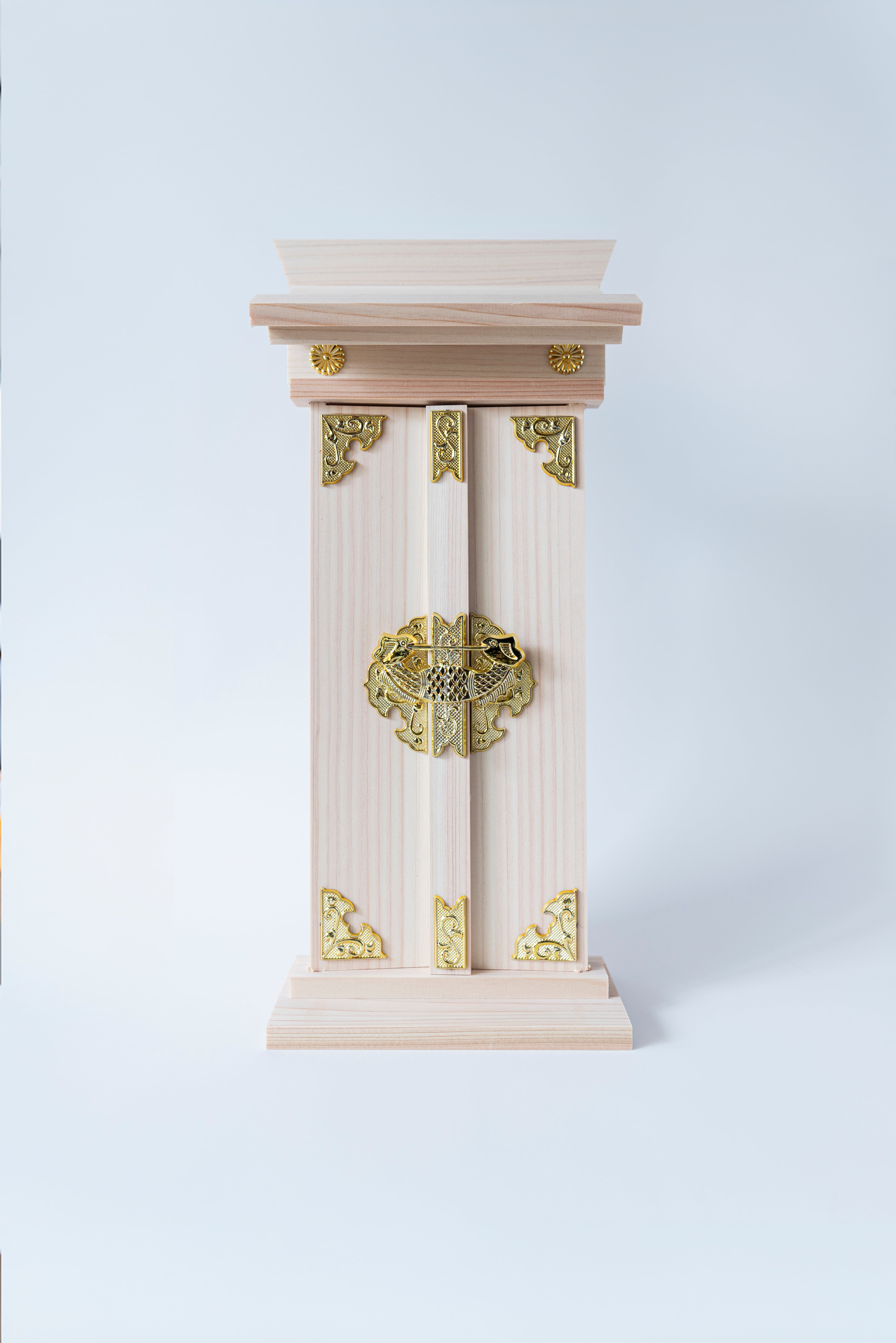 美神棚(赤)※神札を含みません 神棚 箱宮セット「漣（さざなみ）」＜宮造風 清音継仕上＞｜和