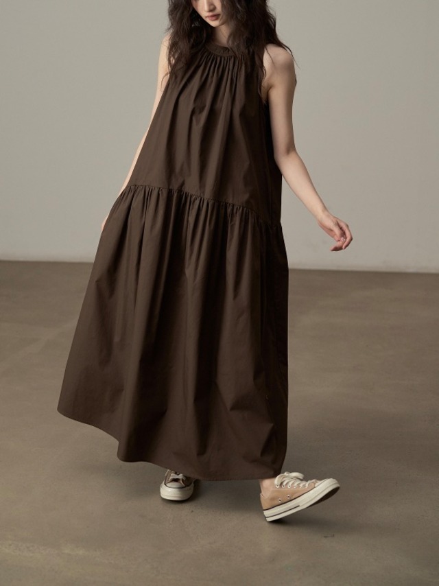 French retro style holder neck dress 3color [T2391]