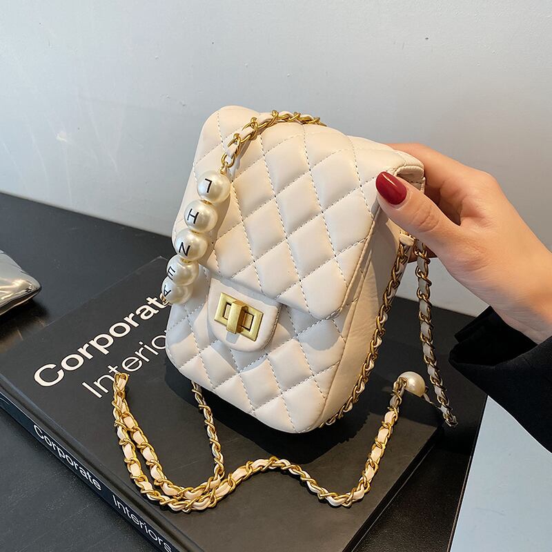 チェーン サマー 夏物 スクウェア 手作りハンドバック47974398351