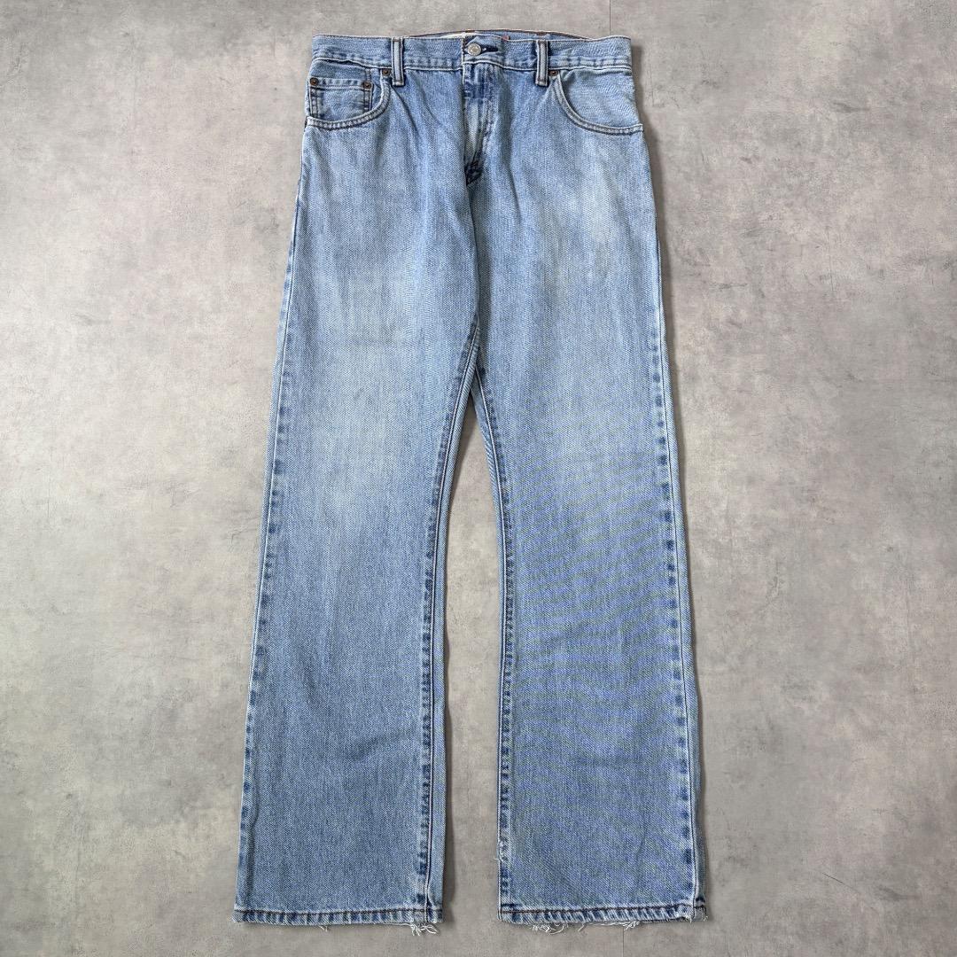 リーバイス517 Levis W30 フレアブーツ 青 古着 ボトム 22095