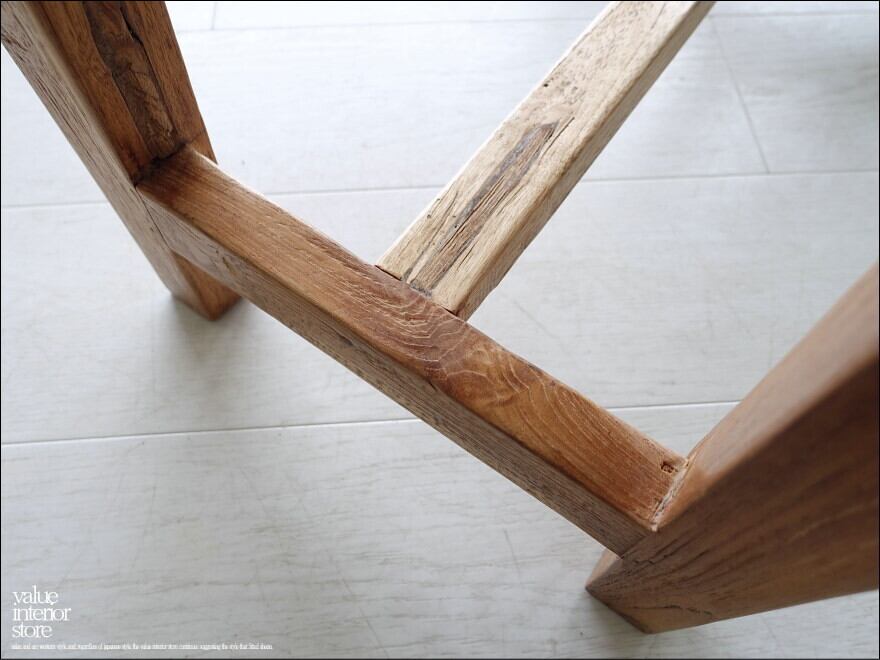 ■　 RETRO　　/　チーク材・手作り、　無垢　　60’シングル　レザー　 ■ □ RETRO/チーク材・手作り、無垢60'シングルレザー □