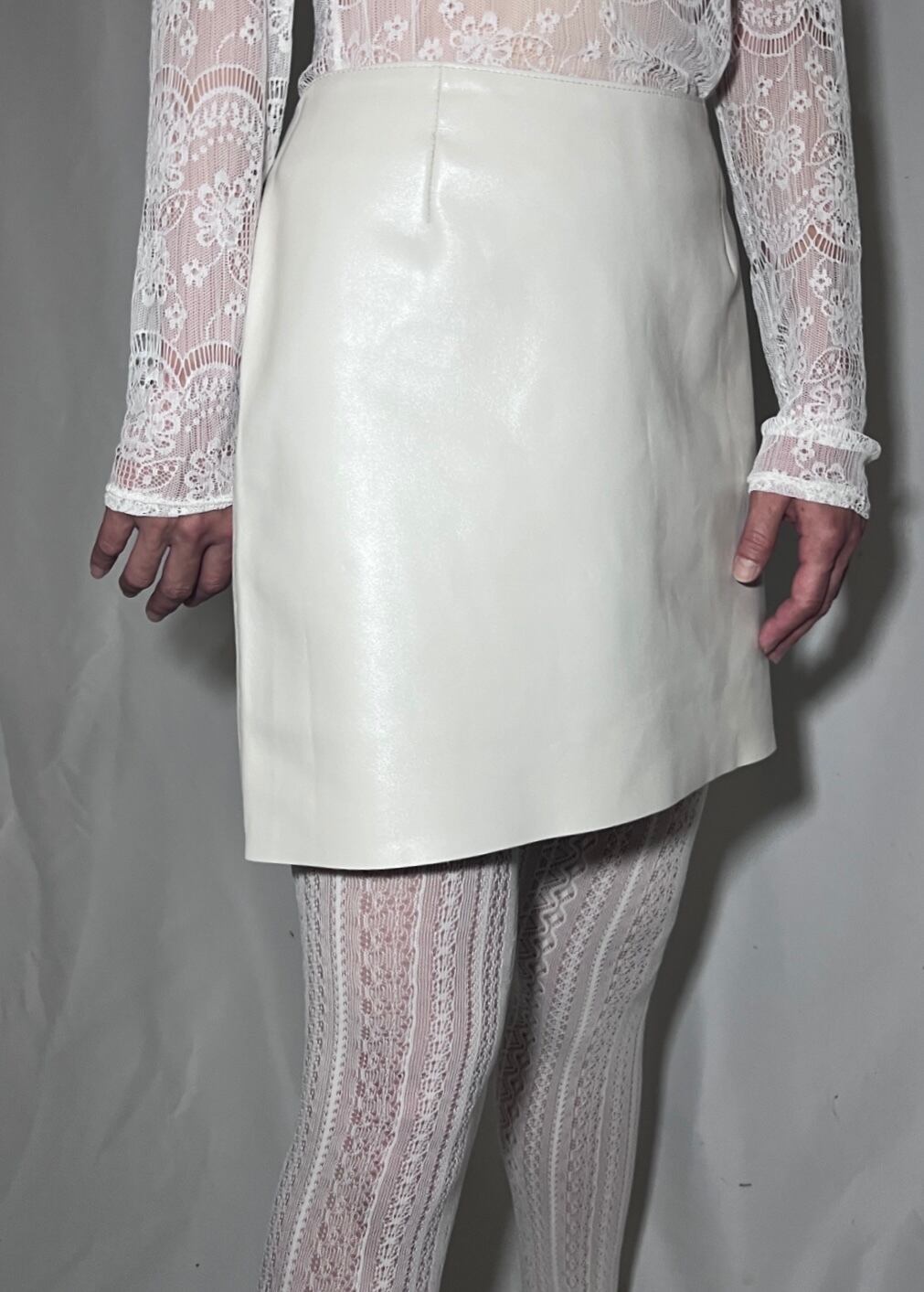 charrita [FALDA AJUSTADO DE PIEL] | LILLY DEL SALONE