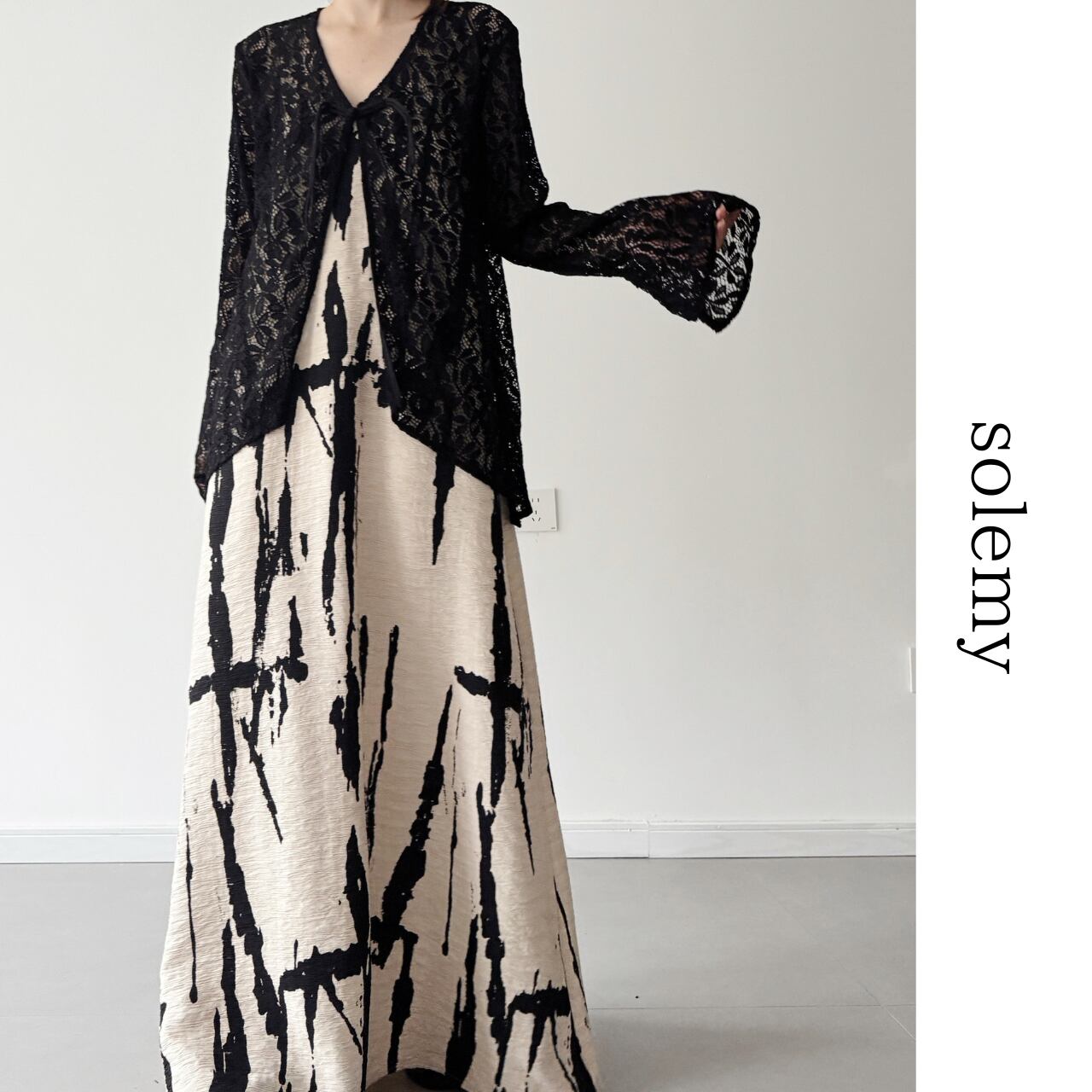 Artistic camisole dress S1257