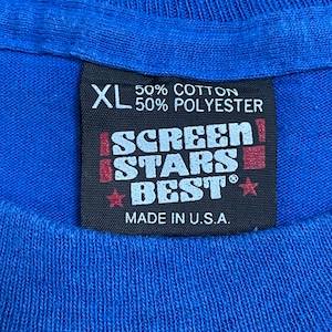 【SCREEN STARS】90s USA製 プリント Tシャツ シングルステッチ XL ビッグサイズ ヴィンテージ スクリーンスターズ US古着