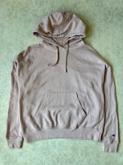 Champion ピンク プルオーバーパーカー