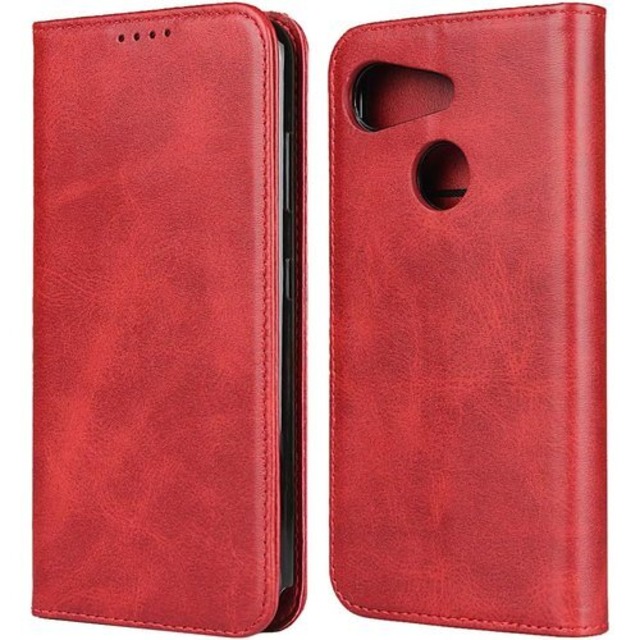 Eastwave Android One S6 ケース カバー アンドロイド ワンS6 手帳型 通用 手帳 GRATINA KYV48 ケース kyv 48 ケース 携帯カバー 内蔵マグネット 合成皮革 財布型カード収納 横置きスタンド機能 5色 レッド 462