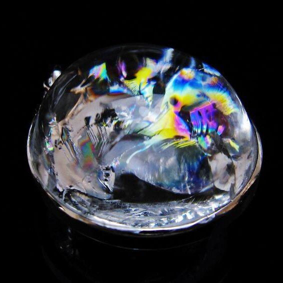 アイリスクォーツ 水晶 ペンダント 虹入り 一点物おまかせ便 112-12436