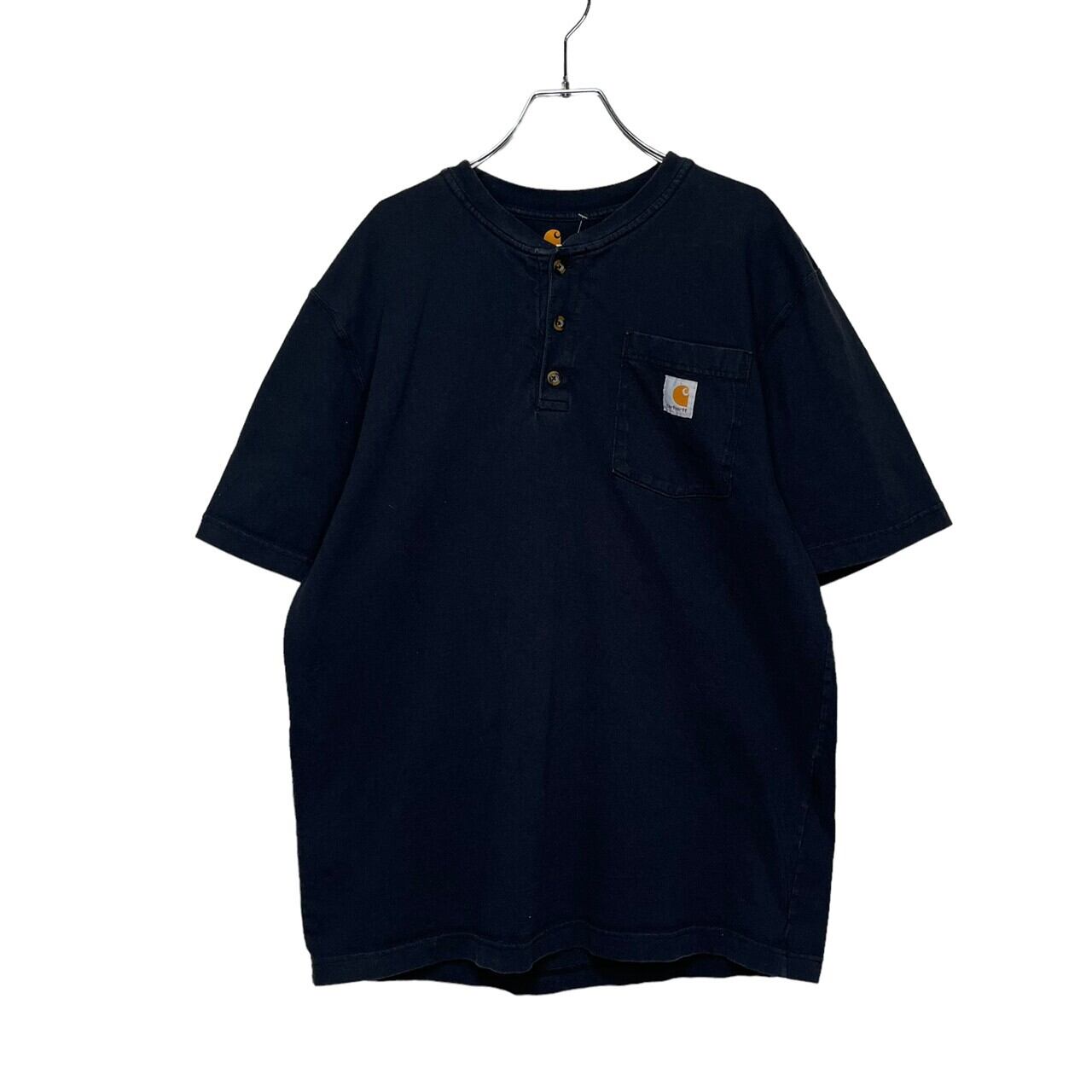 Carhartt ヘンリーネックTシャツ M コットン100% ブランドタグ | 古着 