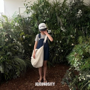 【jejeunosity】ベリーショートオーバーオール サロペット デニム 90〜120cm 240519