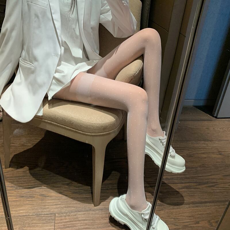 スプリング薄手 リボン レース 大人ガーリー スウィート キュート カジュアル 春物 タイツ ストッキング ソックス 萌量不足75445176904