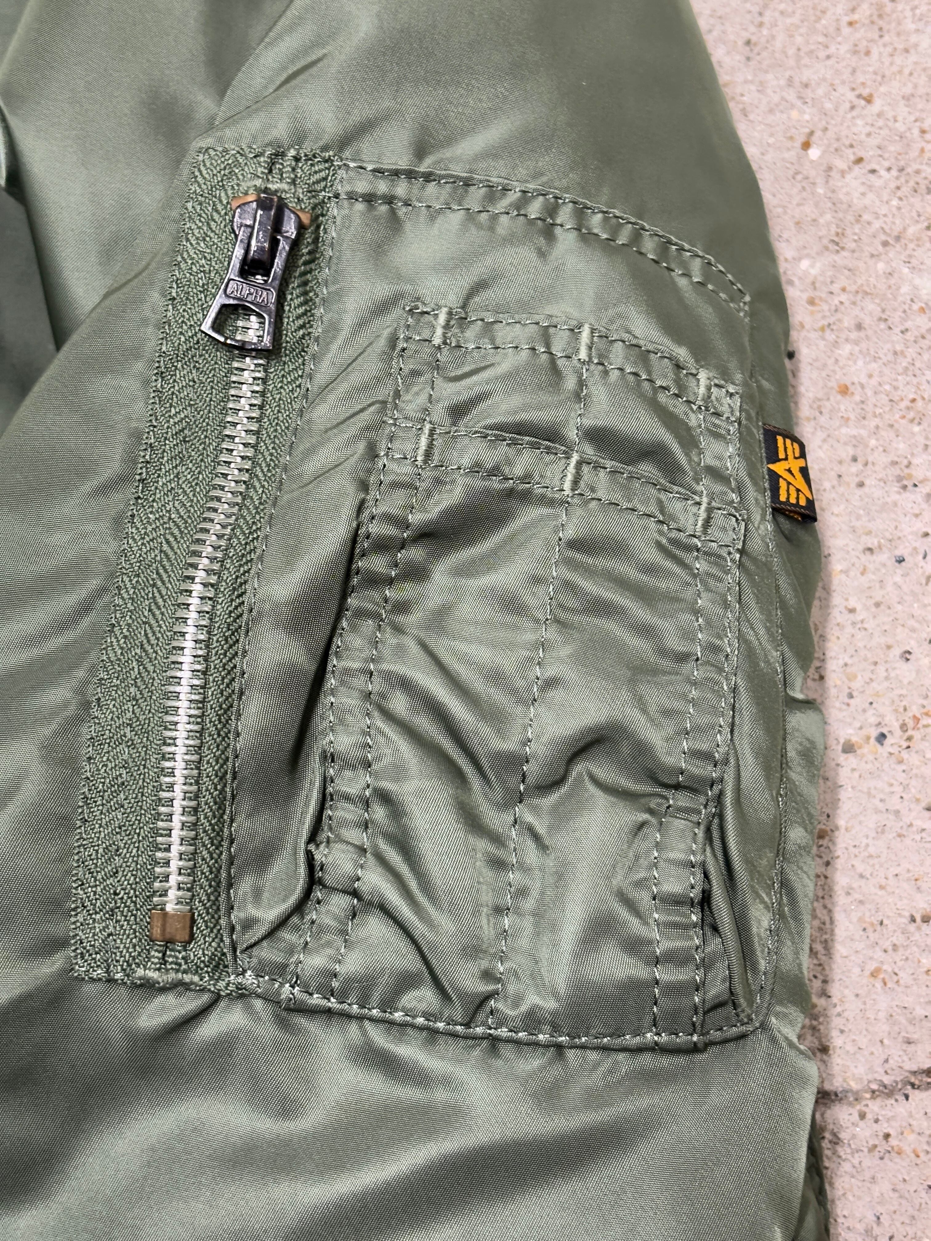 SWAGGER × ALPHA/MA-1/Flight Jacket/M/フライトジャケット/ボンバ