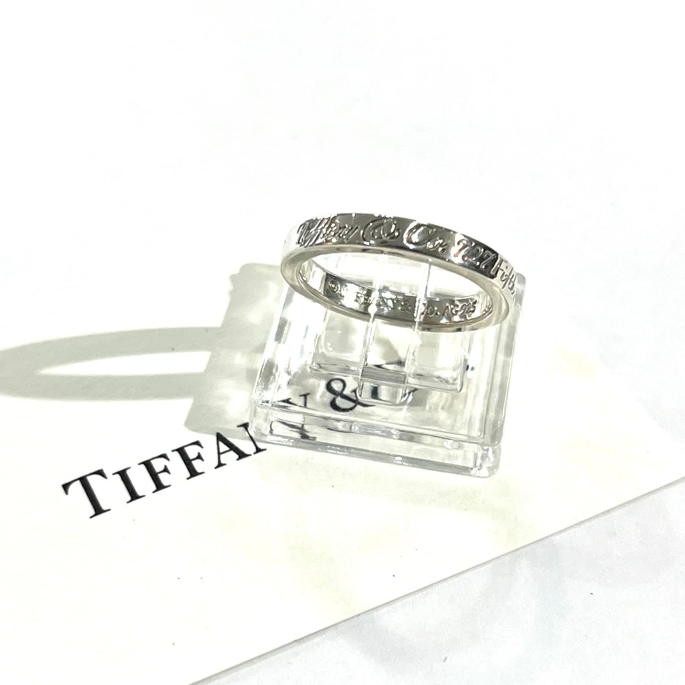 TIFFANY＆CO】【8.5号】 2525 ティファニーaddressナローリング 指輪