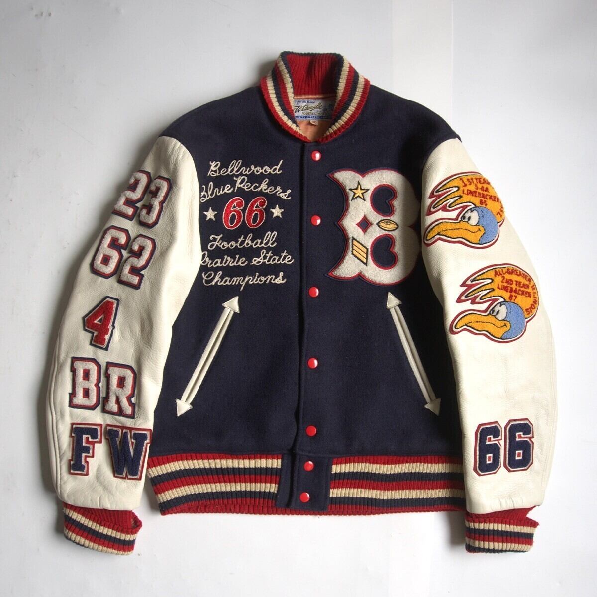 80s NFL 49ERS フォーティナイナーズ スタジャン ビンテージ アメフト
