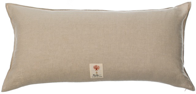 CORAL&TUSK「Mushrooms and Ferns Lumbar Pillow」キノコとシダ  クッションカバー 40x80cm  (コーラル・アンド・タスク)