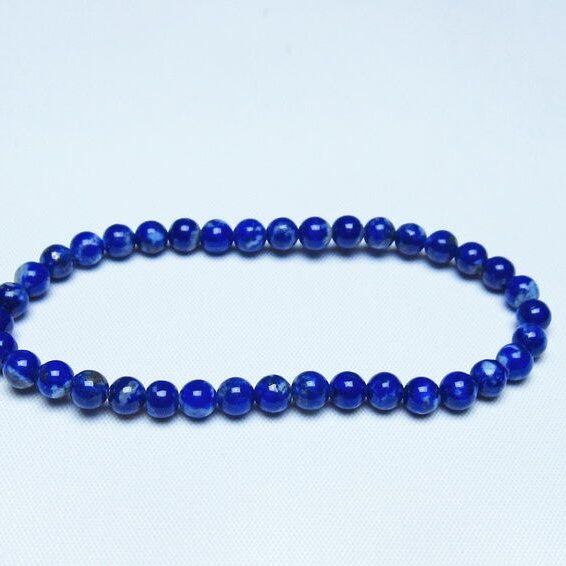 ラピスラズリ ブレスレット 5mm 一点物 メール便可 [M便 1/10] 111-48338
