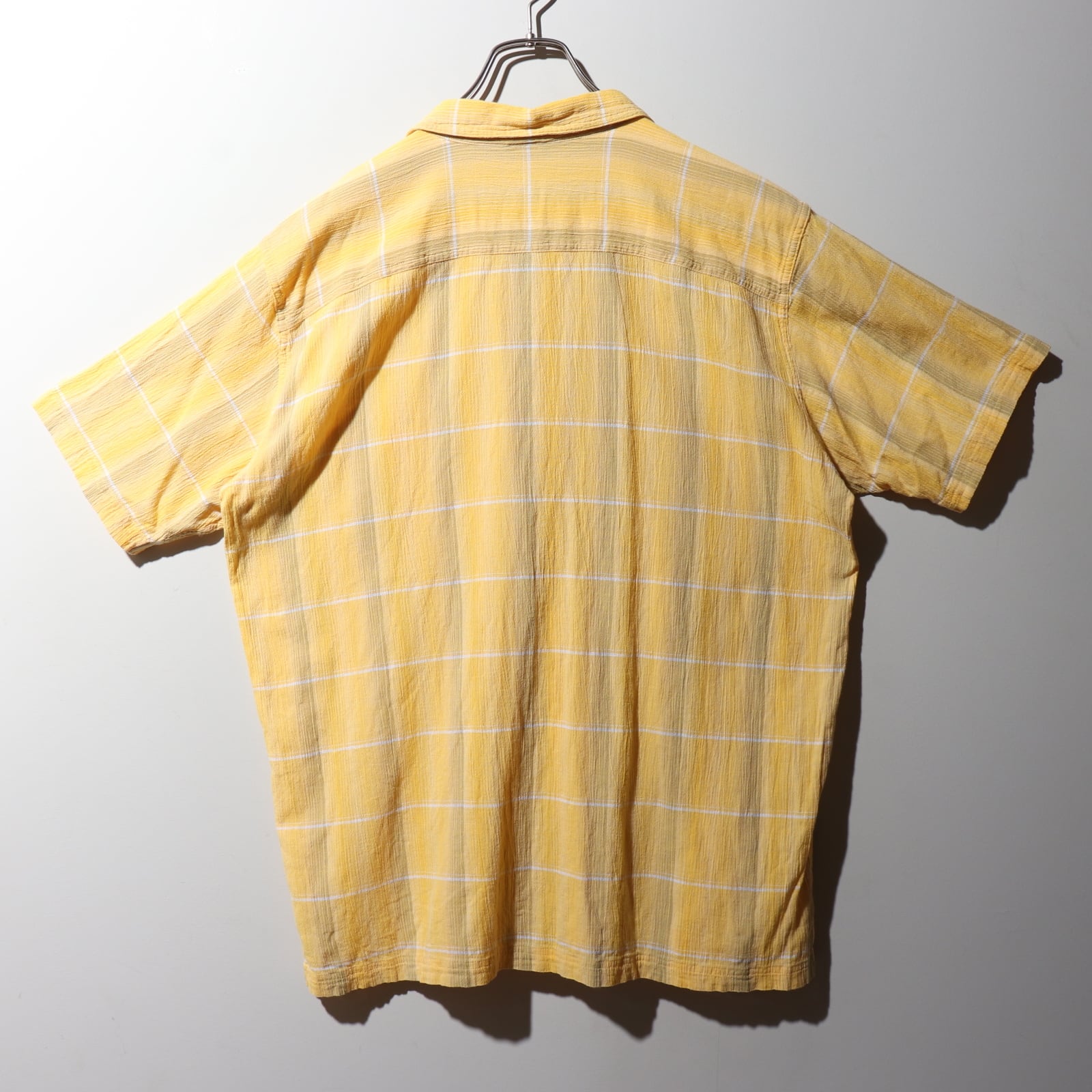 美品 XL 00年 Patagonia A/C Yarn Dyed Shirt 黄色 イエロー オンブレ 
