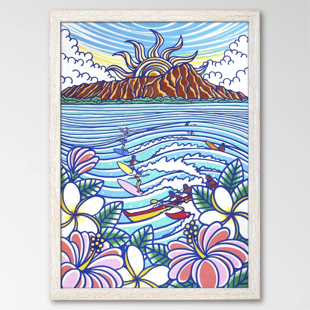 Wood Panel B2（Surfers Paradise）with Frame | TAMO ART GALLERY