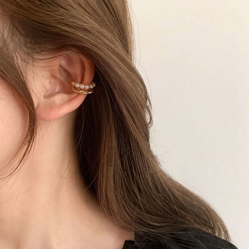 pearl ear cuff m0338