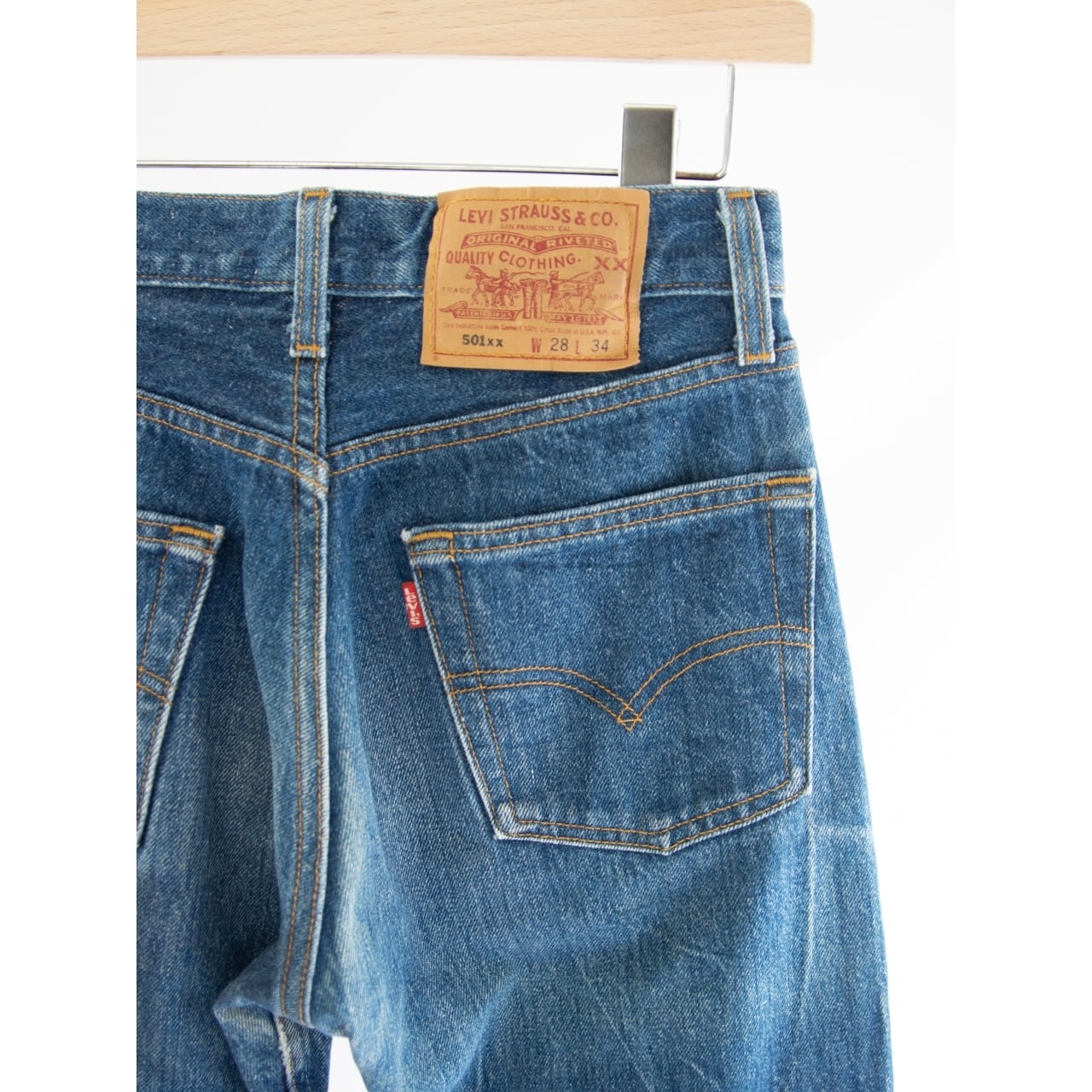 LEVI'S 501】Made in U.S.A. 90's Straight Denim Pants W28 L34 LEVI'S 501】Made in U.S.A. 90's Straight Denim Pants W28 L34