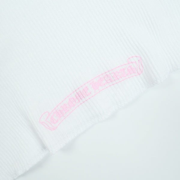 Size【XL】 CHROME HEARTS クロム・ハーツ T BAR RIB TANK WHITE/PINK