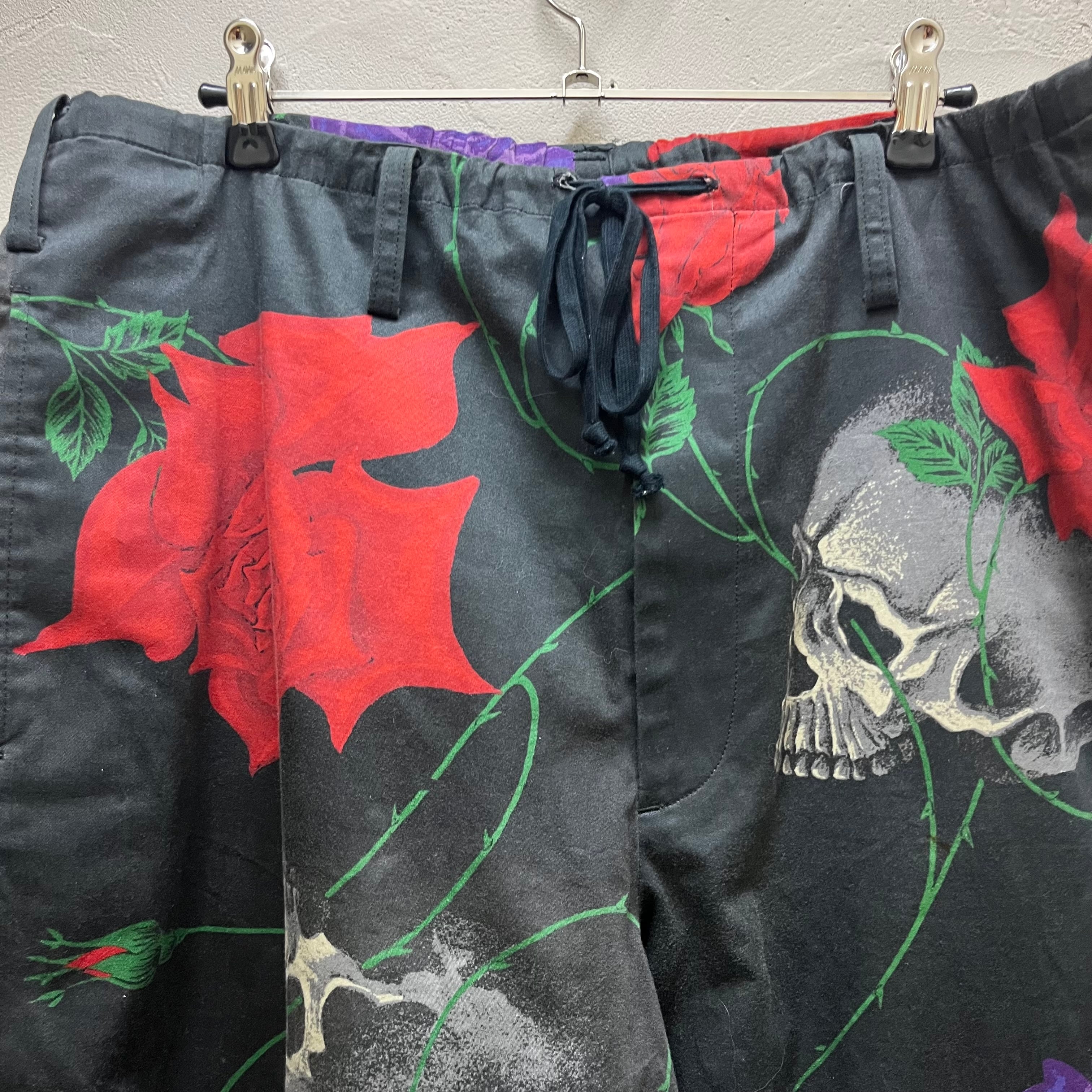 yohji yamamoto 頂こ ヨウジヤマモト スカルローズパンツ サイズ2 yohji yamamoto 頂こ ヨウジヤマモト スカルローズパンツ サイズ2