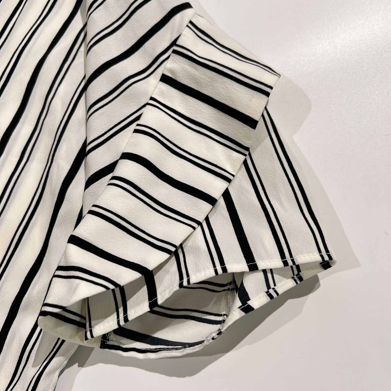 STUDIO PICONE ストゥディオ ピッコーネ ボーダー ブラウス シャツ 40 /ホワイト×ブラック/レディース