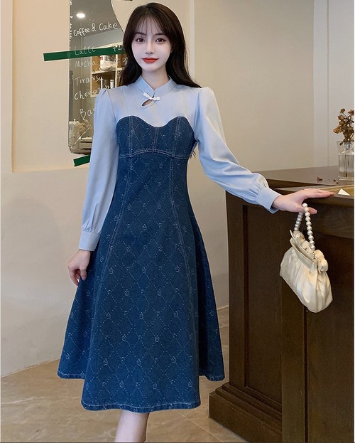 【大きいサイズL-4XL】【秋冬新作】ファッションワンピース#scimhc-29052a7