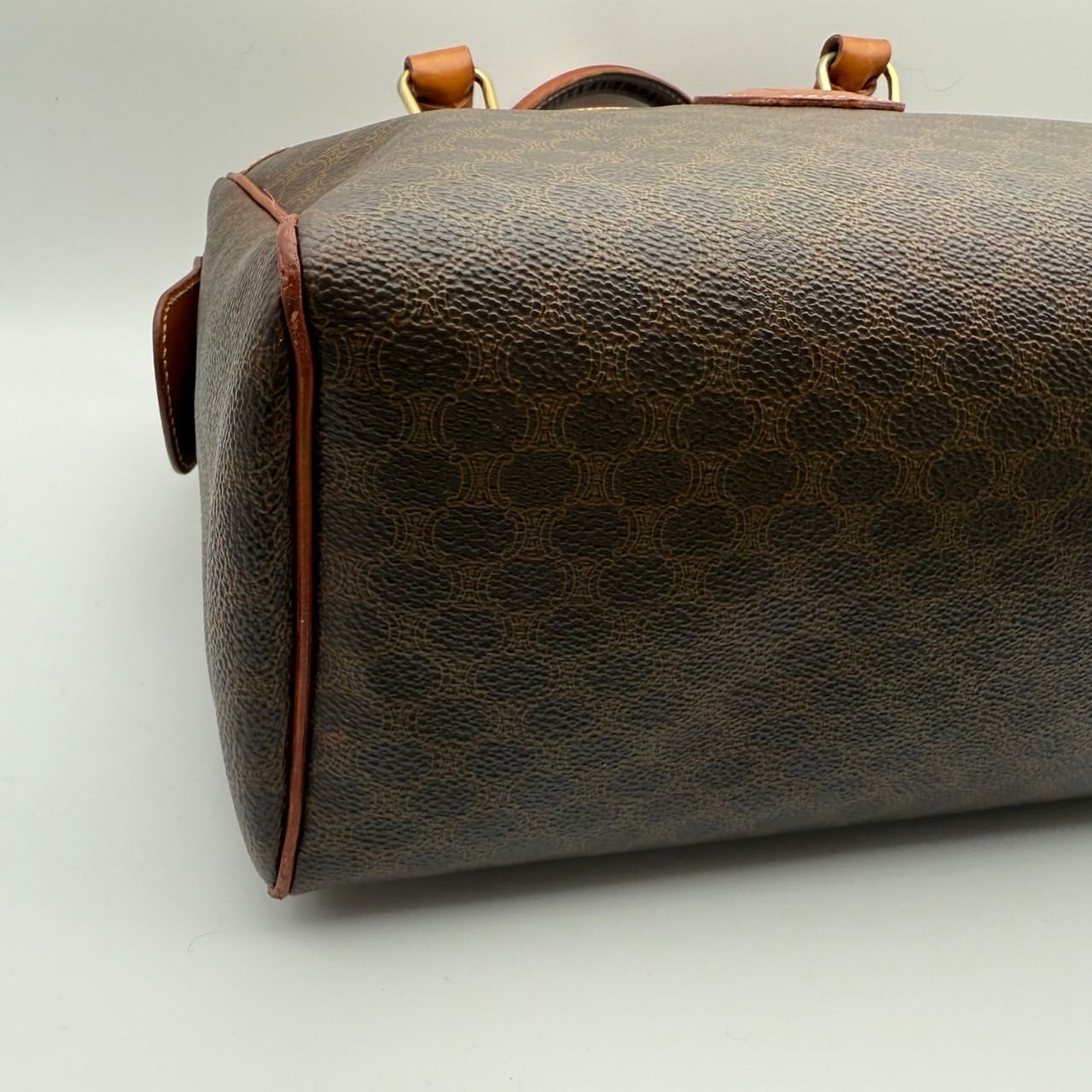 CELINE / セリーヌ マカダム柄 トリオンフ ミニボストンバッグ（PVC