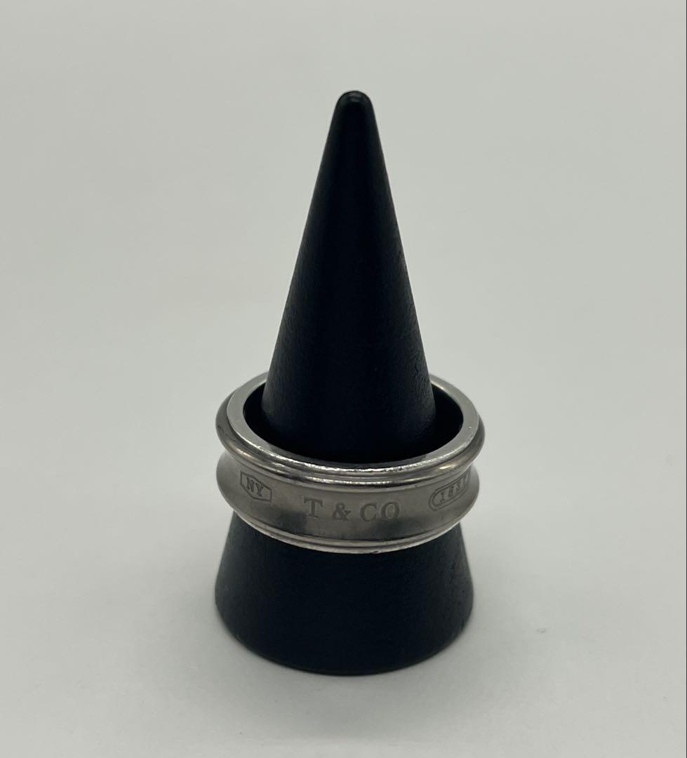 ティファニー TIFFANY&CO 1837 リング 21号 SV925 チタン 希少 メンズサイズ