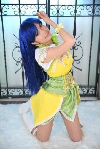 K2368 THE IDOLM@STER2 アイドルマスター 如月千早 風 コスプレ衣装