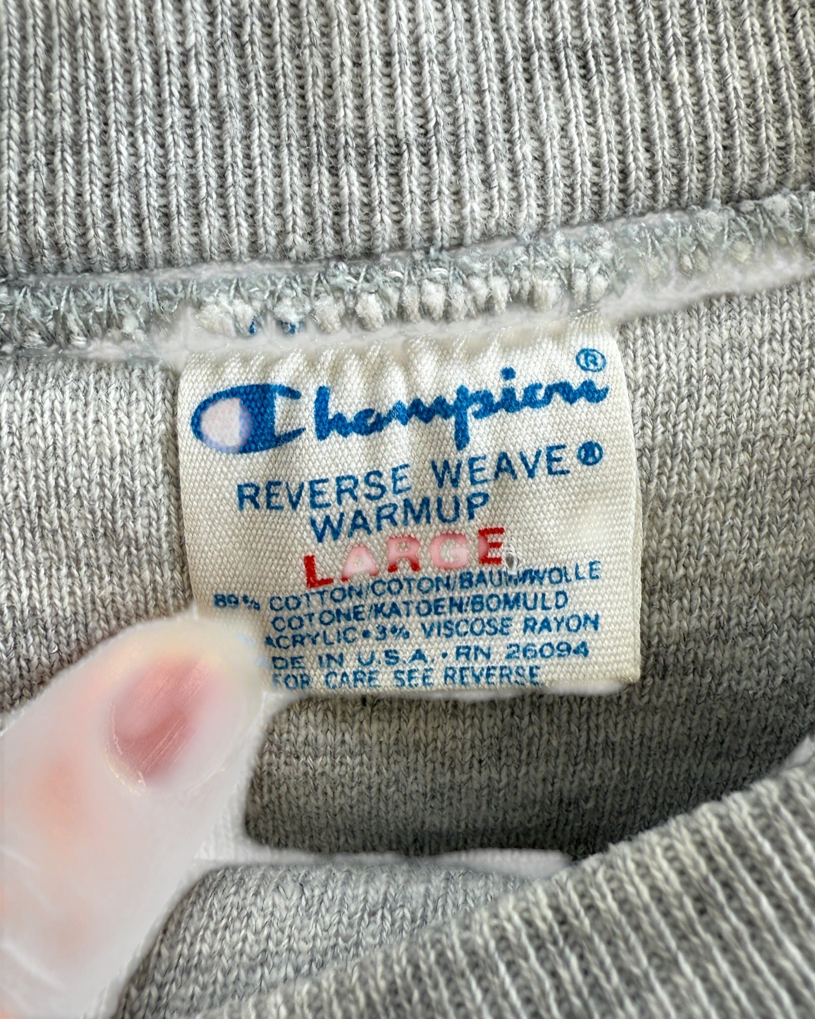 【reverse weave】champion ダブルフェイス 80s L 80s Champion Reverse Weave “Double Face” “NAVY” Made in USA