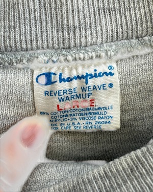 -Champion- Vintage 80s L Double face Reverse Weave Sweat made in USA