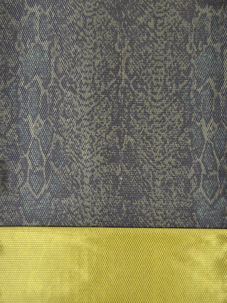 受注商品】Rumi Rockきもの「シン・バーズアイ パイソン」カーキ [A798