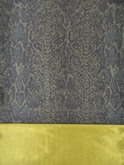 【受注商品】Rumi Rockきもの「シン・バーズアイ パイソン」カーキ　[A798]