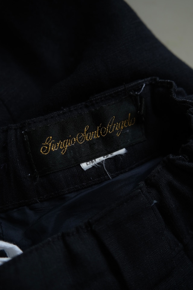 Utah/"Giorgio Sant'Angelo" 3-tuck linen trousers