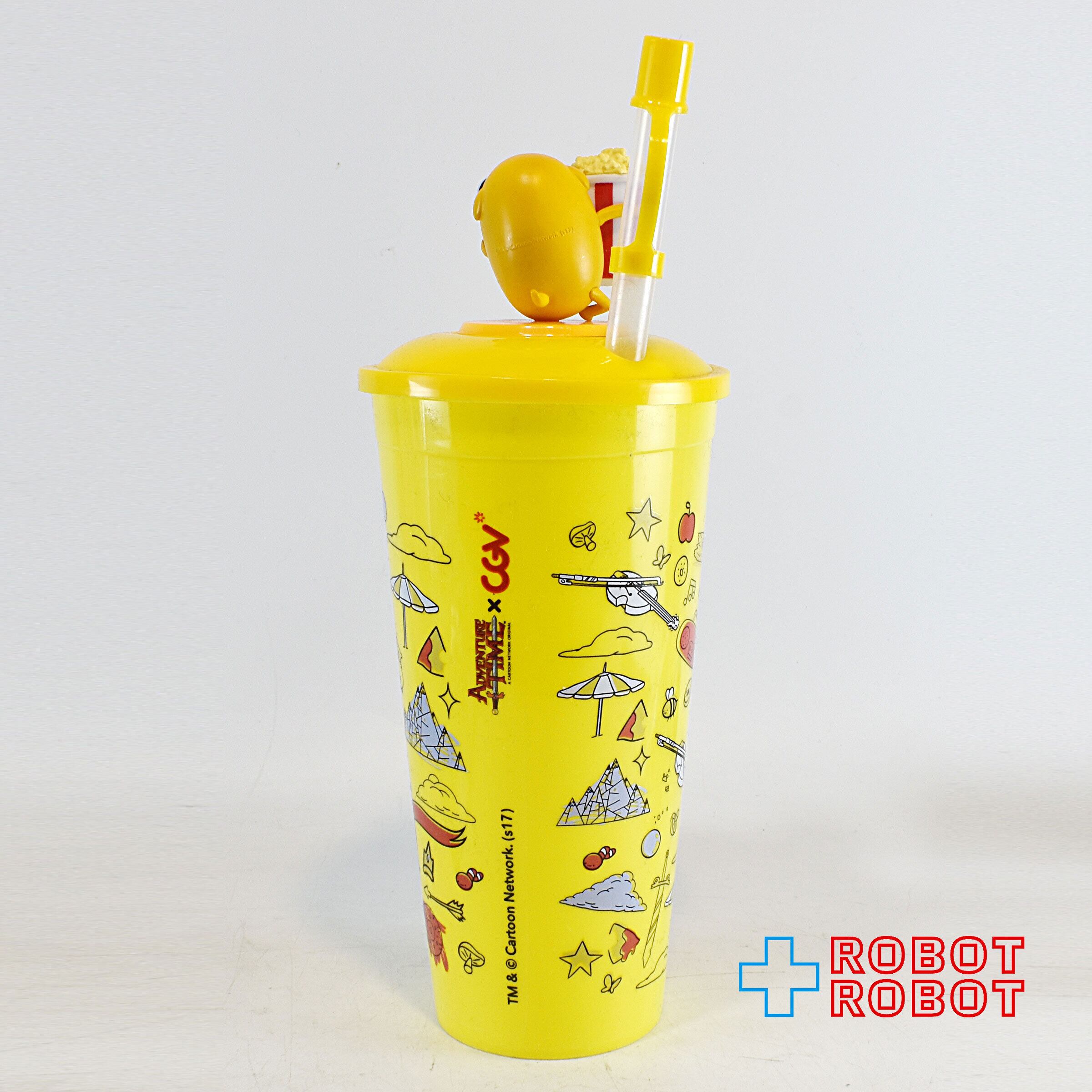 アドベンチャータイム ジェイク フィギュア付きドリンクカップ