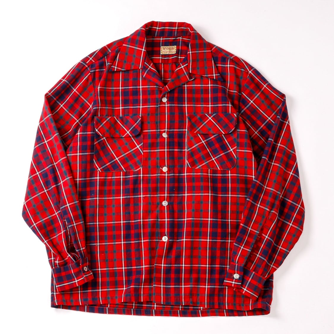 逸品】50s McGREGOR special Vintage Open Collar Shirts big size