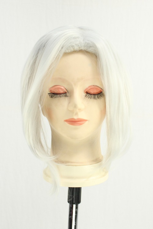 コスプレ耐熱ウィッグ シルバー 結い上げウィッグ ★鬼滅の刃/宇髄天元★アルスラーン戦記/アルスラーン 等 ★即納品★