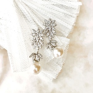 rinrin フラワージルコニアウェディングピアス