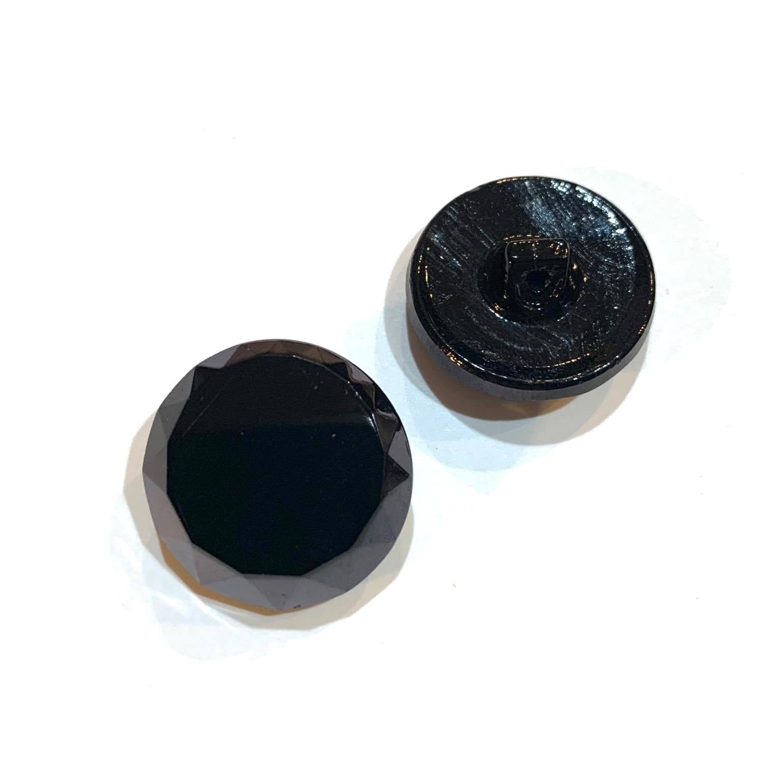 再入荷〉チェコガラス黒ボタンパック 22mm（2p） | Dua-アクセサリー