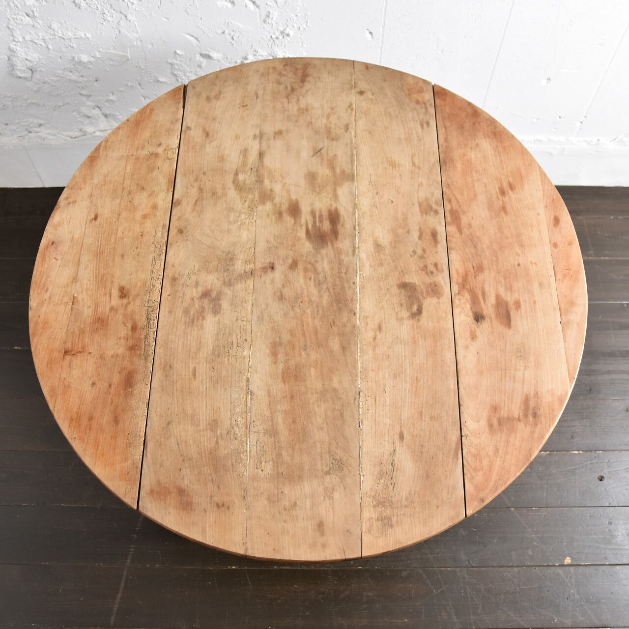 イギリス ビンテージ チークドロップリーフ ラウンドテーブル (301) イギリス ビンテージ チークドロップリーフ ラウンドテーブル (301)