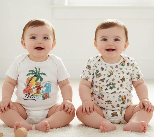 ポロ ラルフローレン Poloベア コットン ボディスーツ 2枚セット 2026SS　完売デザイン ロンパース 出産祝い